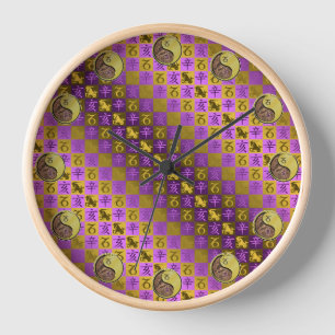 Capricorn & Metal Boar Clock