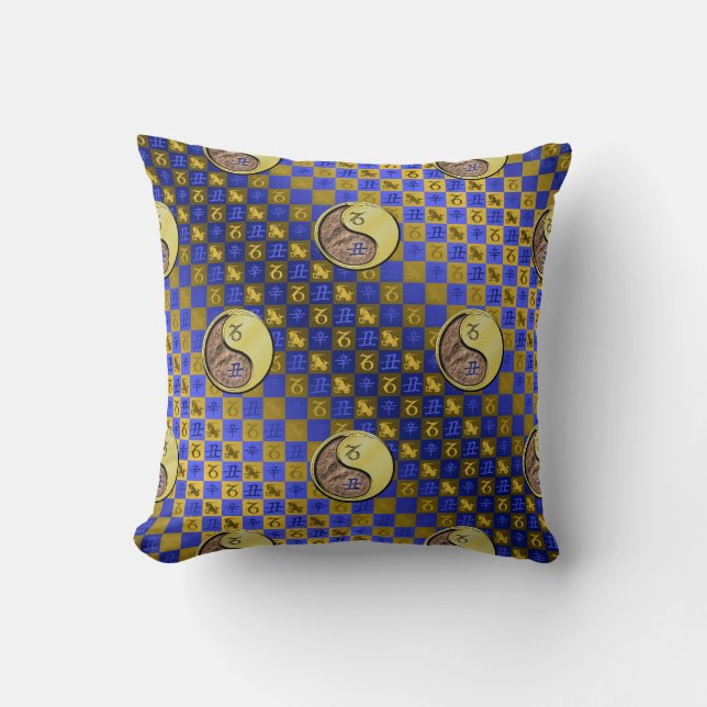 Capricorn & Metal Ox Cushion (Front)