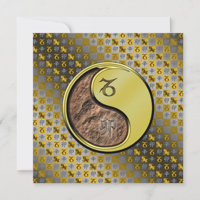 Capricorn & Metal Rabbit Card (Front)