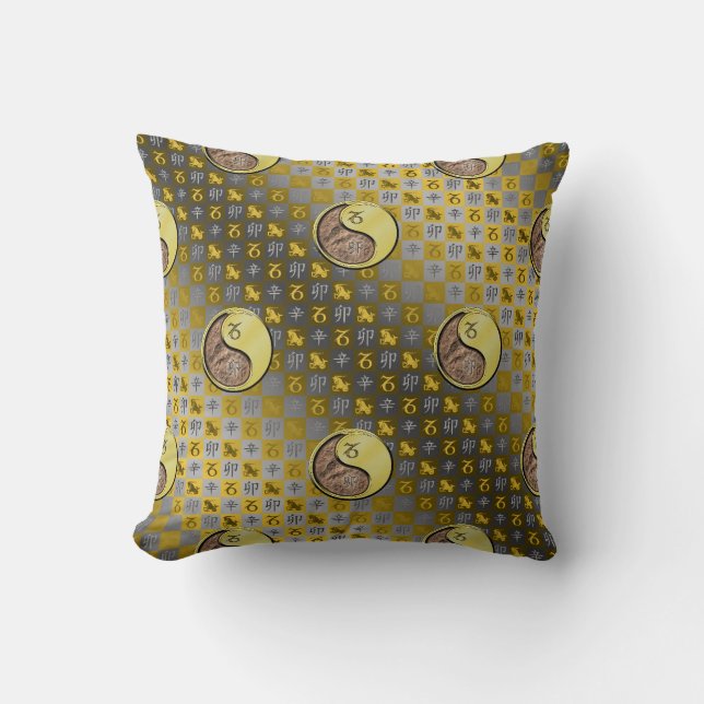 Capricorn & Metal Rabbit Cushion (Front)