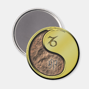 Capricorn & Metal Rabbit Magnet