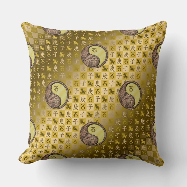 Capricorn & Metal Rat Cushion (Front)