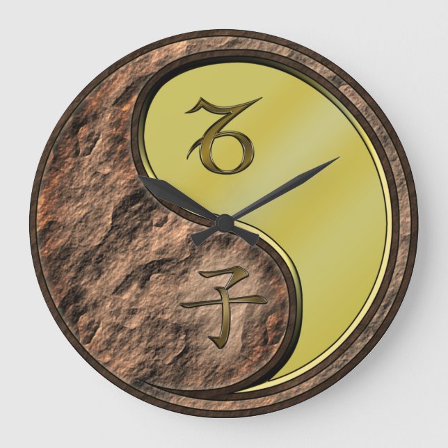 Capricorn & Metal Rat Large Clock (Front)