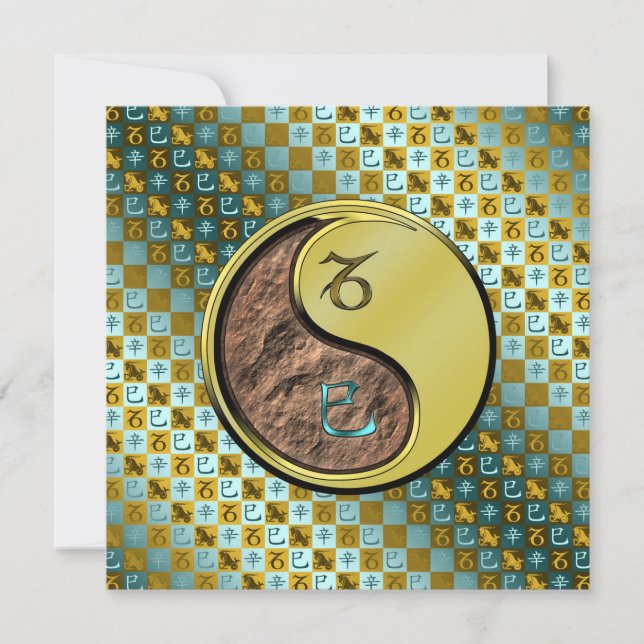 Capricorn & Metal Snake Card (Front)