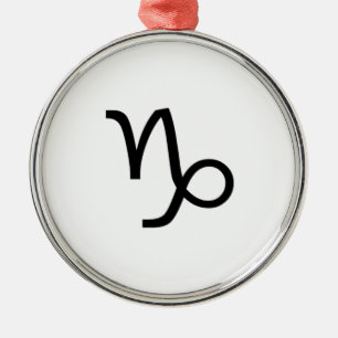 Capricorn Metal Tree Decoration