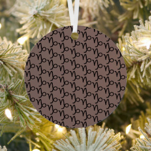 Capricorn Metal Tree Decoration