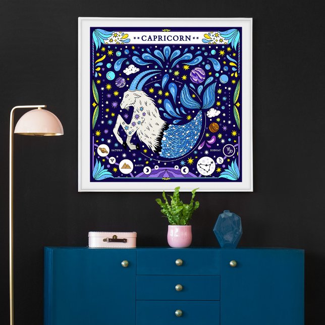 Capricorn: “Mountain Ambition” Zodiac Poster (Creator Uploaded)