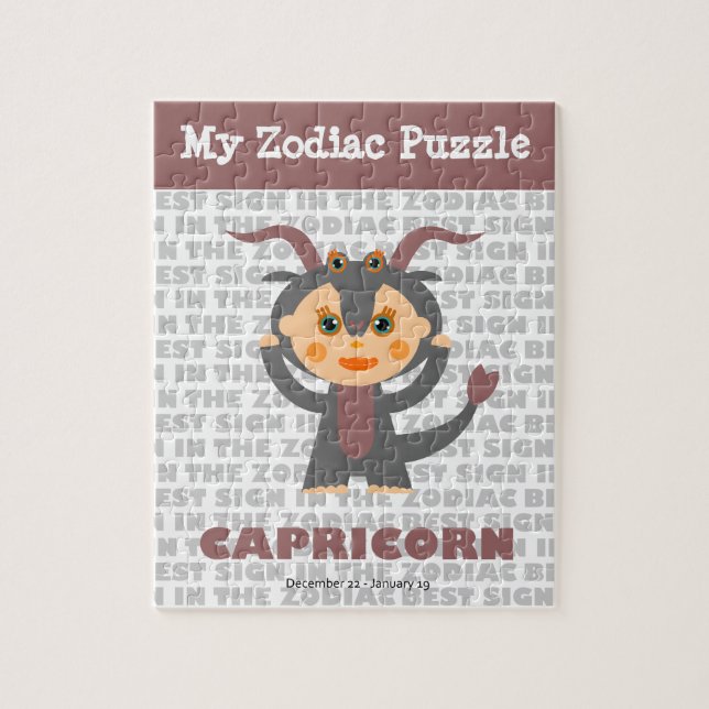 Capricorn, My Zodiac Puzzle (Vertical)