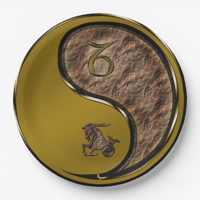 Capricorn Paper Plate (Front)