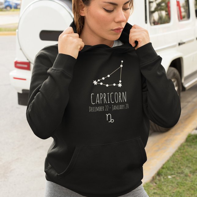 Capricorn | Personalised Zodiac Constellation Hoodie (Creator Uploaded)