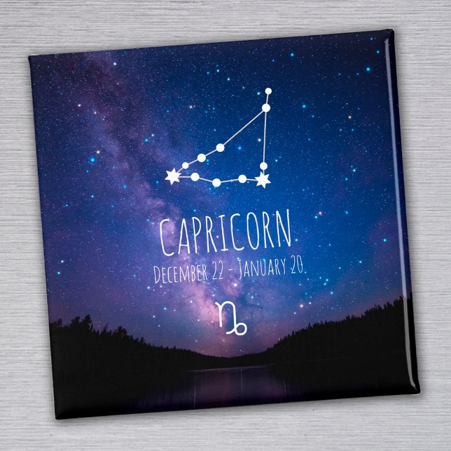 Capricorn | Personalised Zodiac Constellation Magnet (Creator Uploaded)