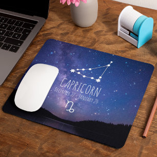 Capricorn   Personalised Zodiac Constellation Mouse Pad