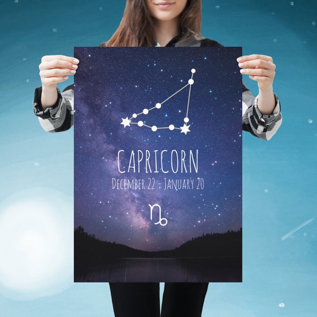 Capricorn | Personalised Zodiac Constellation Poster (Creator Uploaded)