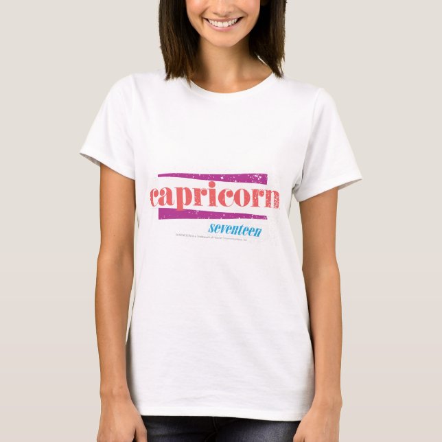 Capricorn Pink T-Shirt (Front)