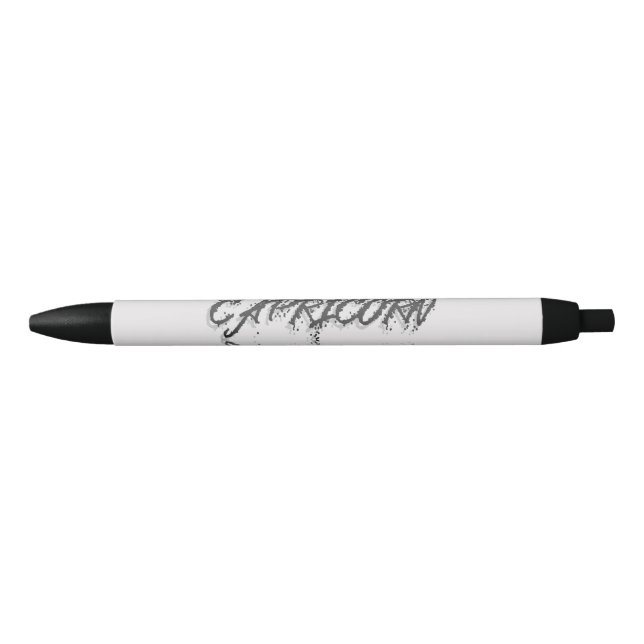 Capricorn Reflection Black Ink Pen (Front)