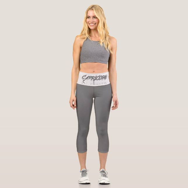 Capricorn Reflection Capri Leggings (Front)