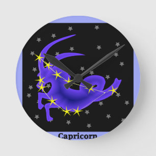 Capricorn Round Clock