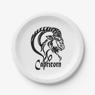 Capricorn Sea Goat Zodiac Paper Plate