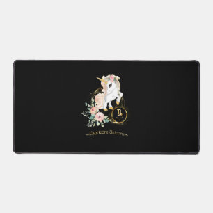 Capricorn Shirt Zodiac Unicorn Sign Astrology for Desk Mat