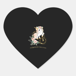 Capricorn Shirt Zodiac Unicorn Sign Astrology for Heart Sticker