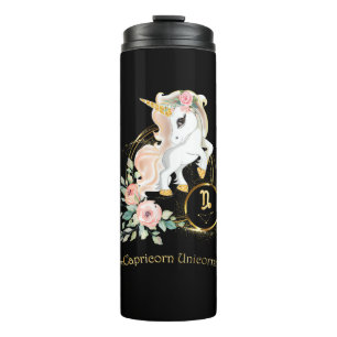 Capricorn Shirt Zodiac Unicorn Sign Astrology for Thermal Tumbler