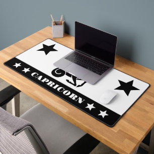 Capricorn sign desk mat