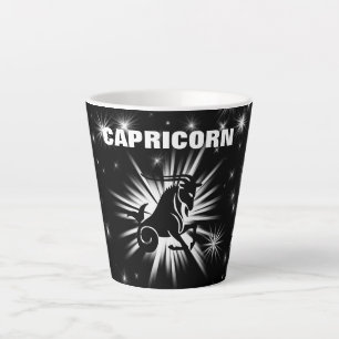 Capricorn sign latte mug