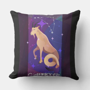 Capricorn Sign Throw Pillow