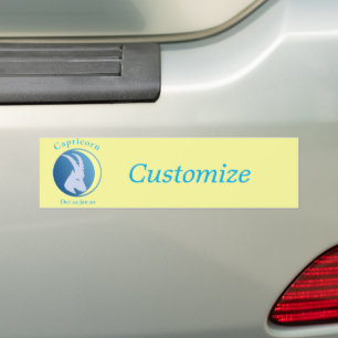 Capricorn Sign Thunder_Cove Bumper Sticker