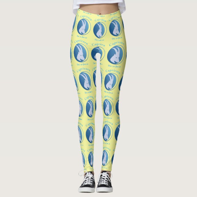 Capricorn Sign Thunder_Cove Leggings (Front)