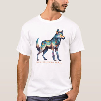 Capricorn Spirit Animal Wolf Alebrije Male T-Shirt