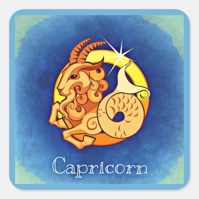 Capricorn Square Sticker (Front)
