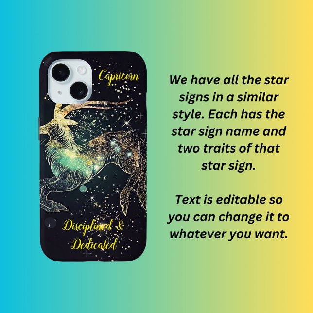 Capricorn star sign Case-Mate iPhone case (Creator Uploaded)