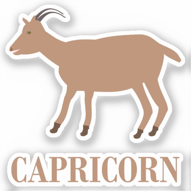 Capricorn Star Sign Goat (Front)