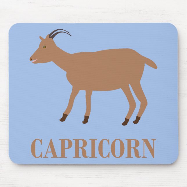 Capricorn Star Sign Goat Mouse Pad (Front)