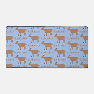 Capricorn Star Sign Goat Patterned Desk Mat