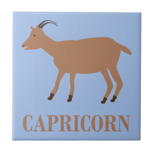 Capricorn Star Sign Goat Tile