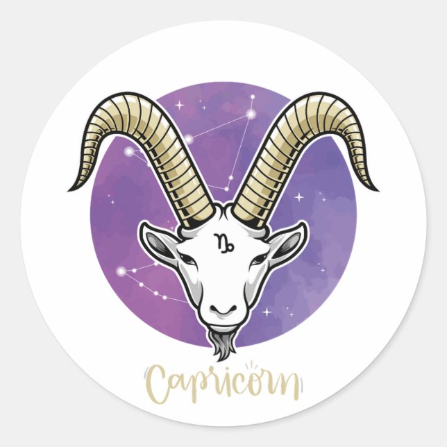 Capricorn Sticker - Zodiac (Front)