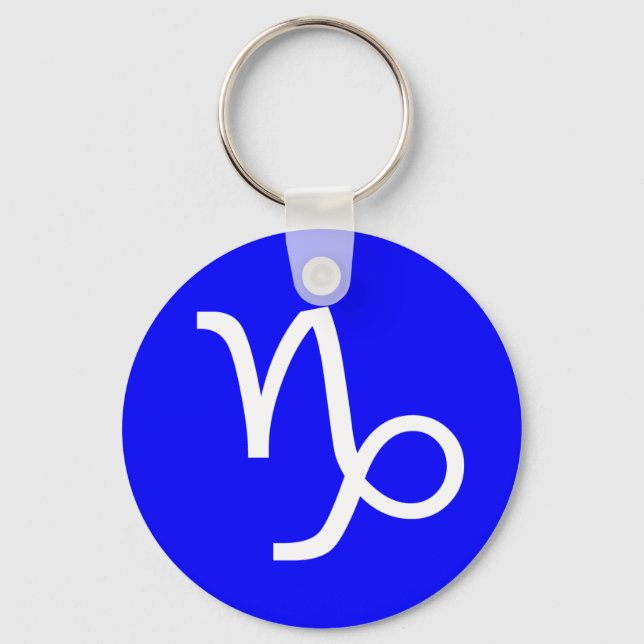 Capricorn Symbol Key Ring (Front)