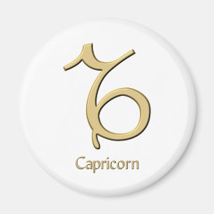 Capricorn symbol magnet