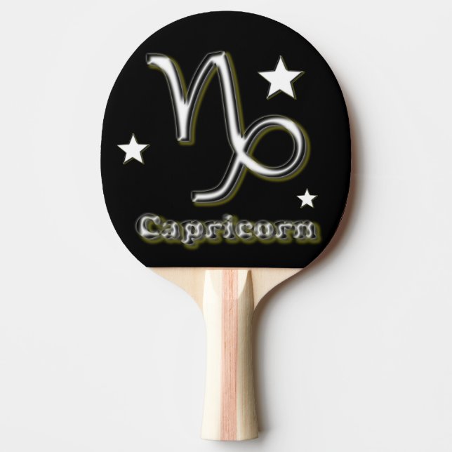 Capricorn symbol ping pong paddle (Front)