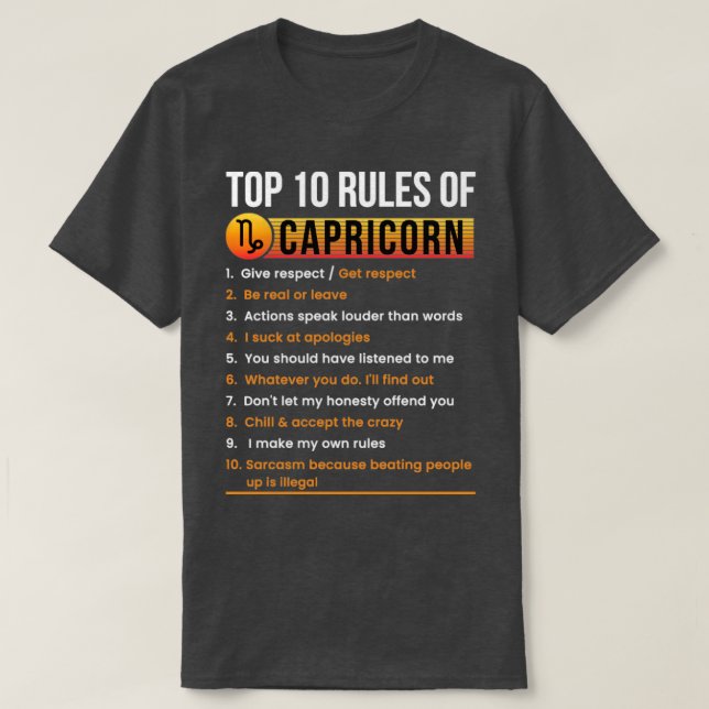 Capricorn T-Shirt (Design Front)