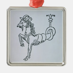 Capricorn (the Goat) an illustration from the 'Poe Metal Tree Decoration