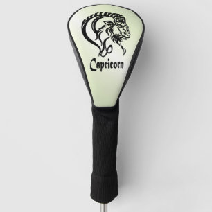 Capricorn the Sea Goat Zodiac Green Golf Head Cover