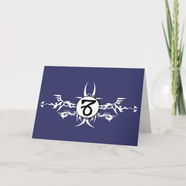 Capricorn Tribal Card (Front)