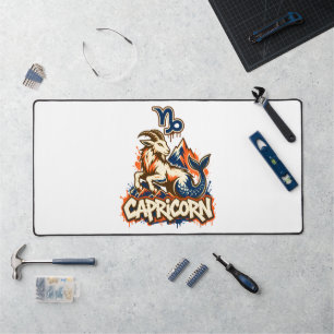 Capricorn Urban Street Art Graffiti Desk Mat