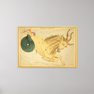 Capricorn - Vintage Sign of the Zodiac Image