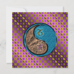 Capricorn & Water Boar Card