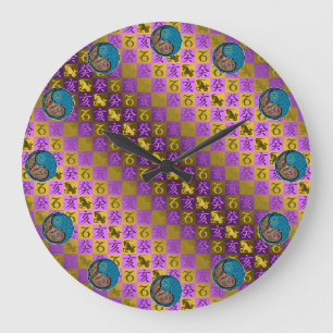 Capricorn & Water Boar Large Clock