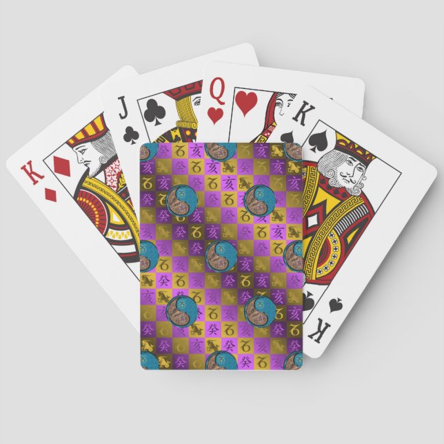 Capricorn & Water Boar Playing Cards (Back)